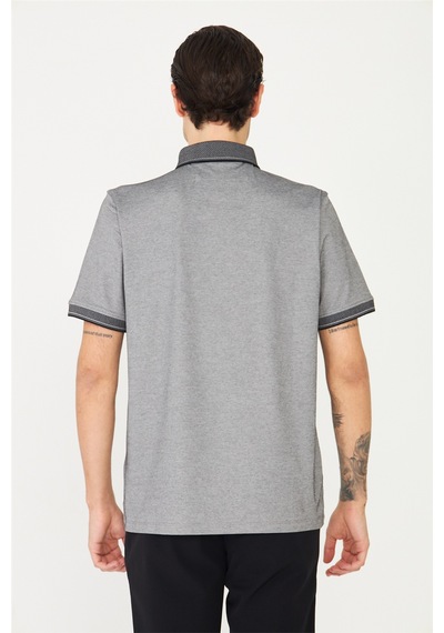 Siyah/beyaz Polo Yaka T-shirt Siyah/beyaz
