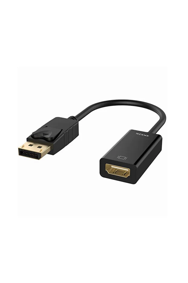 Displayport To Hdmı 4k Full Hd Video Ses Görüntü Kablosu Bilgisayar Dizüstü Tv İçin Dönüştürücü 10cm