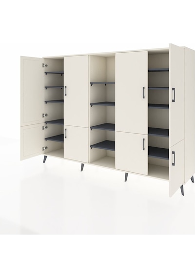 Hyperion Dolap 14 Raflı 8 Kapaklı 220x44x163 Aytaşı-aytaşı/antras Aytaşı-aytaşı/antrasit Hyperion Dolap 14 Raflı 8 Kapaklı 220x44x163 Aytaşı-aytaşı/antras Aytaşı-aytaşı/antrasit