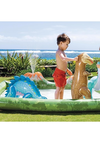 Intex 56132 Jurasik Park Şekilli Oyun Havuzu 201x201 Cm, Su Sporl