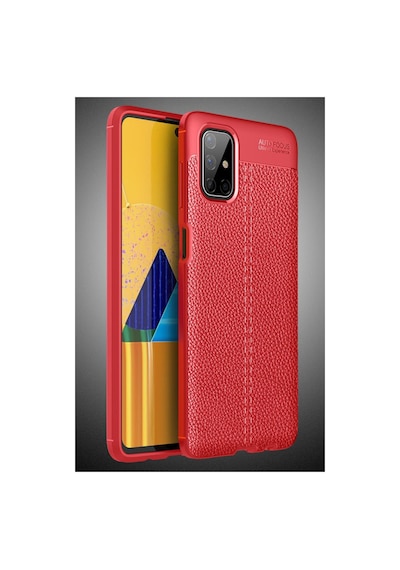 Samsung Galaxy  Uyumlu,  M51 Kılıf Auto Focus Kapak - Kırmızı
