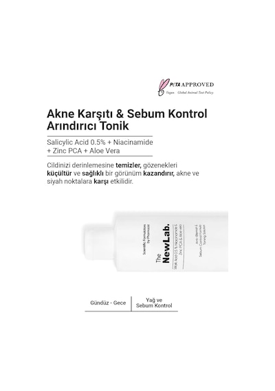 The NewLab Yağlı Ciltler Için Gözenek Sıkılaştırıcı Ve Akne Karşıtı Tonik 200 Ml
