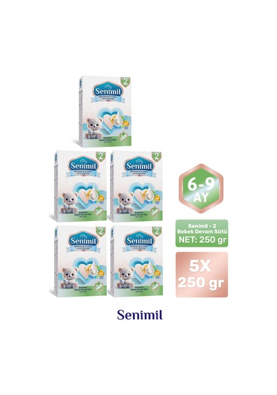Senımıl 2 Bebek Devam Sütü 250 G 5 Adet