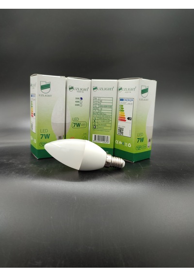 Led Ampul E.14 Sarı Işık 7.watt 4.adetli Paket
