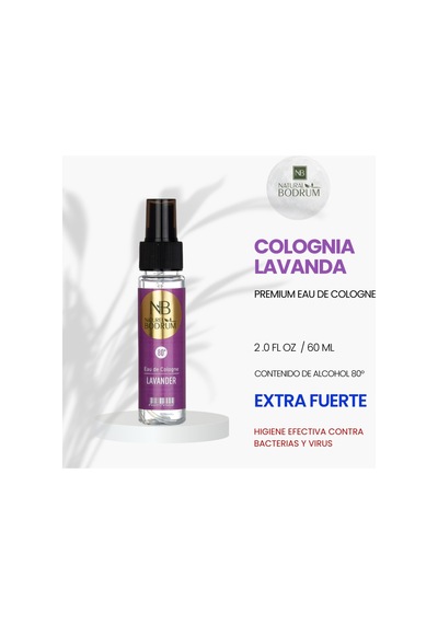 Lavander Kolonyası 60 Ml Sprey Fransız Lavandersı Cep Boy Seyahat Hediyelik %80 Alkollü