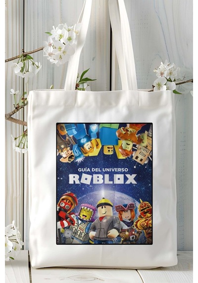 Art Hediye Roblox Oyun Baskılı Omuz Çanta Kişiye Özel Model 7 Çok Renkli