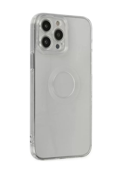 Newface Apple İphone 14 Pro Max Kılıf Santa Lens Silikon - Şeffaf