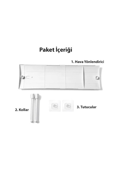 Hpy Pazar Klima Rüzgâr Yönlendirici Ayarlanabilir Anti-esinti Kapak