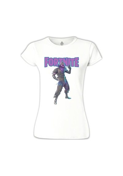 Fortnite - Raven Beyaz Kadın Tshirt 001
