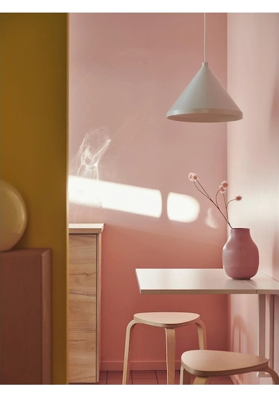 Ikea Beyaz Geniş Yemek Masası - Duvara Monte Masa