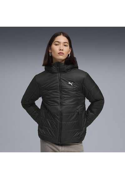 Puma Ess Hooded Padded Jacket Kadın Yetişkin Ceket Siyah