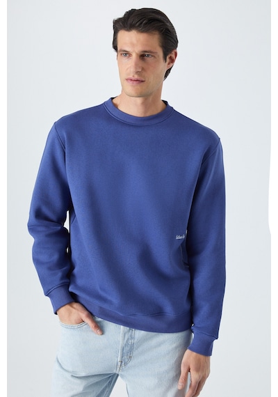 Grimelange Dane Erkek Organik Kumaşlı Yumuşacık Koyu Mavi Sweatshirt Koyu Mavi Grimelange Dane Erkek Organik Kumaşlı Yumuşacık Koyu Mavi Sweatshirt Koyu Mavi