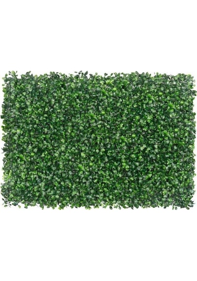 Yapay Çiçekçiniz Yapay Duvar Kaplama Panel Şimşir Tabaka 40x60 Cm Yeşil Dik Duvar Uygulama