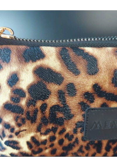 Meryy Collection Clutch Çanta Yıldız Detaylı Leopar