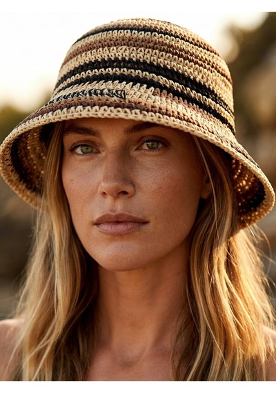 Brandsmiths Nomad Stripe Dark Hat Sarı