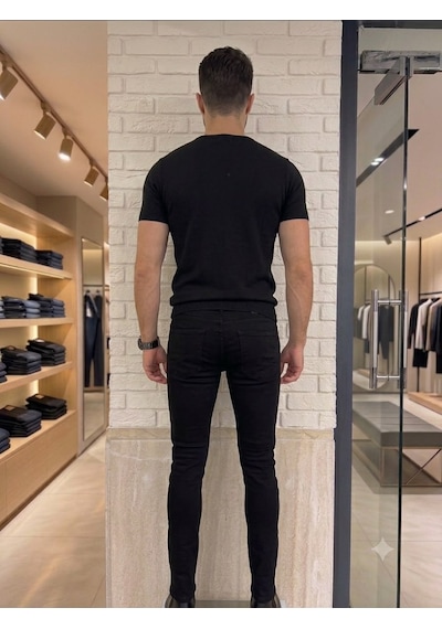 Denys Dennys Slimfit Erkek Kot Pantolon Siyah