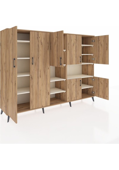 Hyperion Dolap 13 Raflı 7 Kapaklı 220x44x163 Çam-çam/aytaşı Atlas Çam/aytası - Atlas Çam Hyperion Dolap 13 Raflı 7 Kapaklı 220x44x163 Çam-çam/aytaşı Atlas Çam/aytası - Atlas Çam
