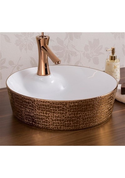 Eva Banyo Lena E-5001R Tezgah Üstü Porselen Lavabo