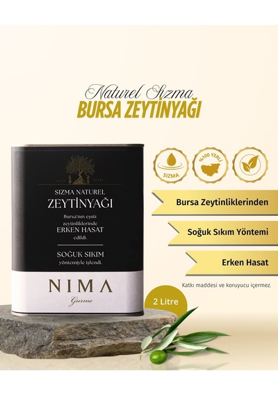 Nima Gurme Sızma Naturel Bursa Zeytinyağı 2 L
