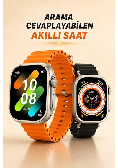Kablosuz Şarjlı Çağrı Ve Müzik Kontrolü Sağlayan Akıllı Saat