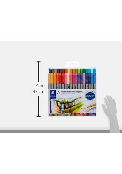 Çift Uçlu Keçeli Kalem 3.0 - 0.8mm 72'li