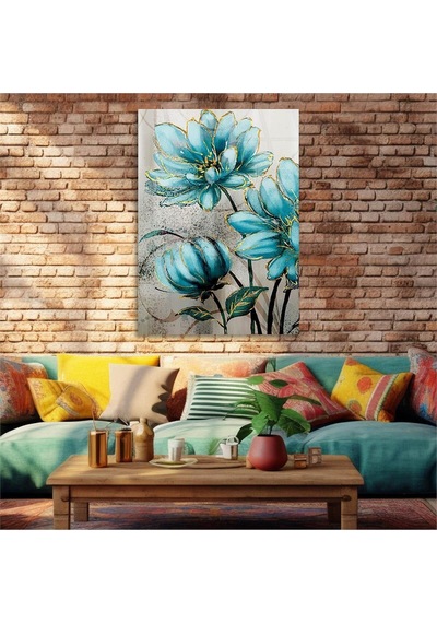 Gerçek Cama Baskı Sanat Temalı Tekli Cam Tablo S231