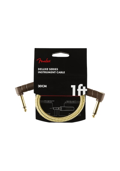 Fender Deluxe Series Instrument Cable Tweed - 30Cm Enstrüman Kabl