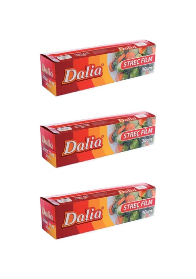 Dalia Şeffaf Mutfak Rulo Streç Film 3 Paket 30 CM x 100 M