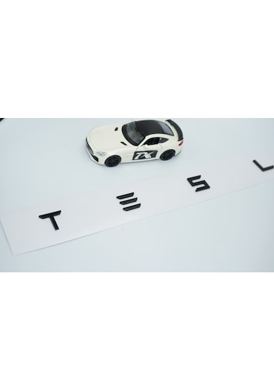 Dk Tuning Tesla Model 3 Y S X Series Bagaj Siyah Metal Uzun Yazı