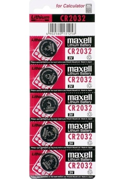 Maxell Cr2032 Dl2032 Ecr2032 3.0v Lithium Pil 5 Adet Maxell Cr2032 Dl2032 Ecr2032 3.0v Lithium Pil 5 Adet