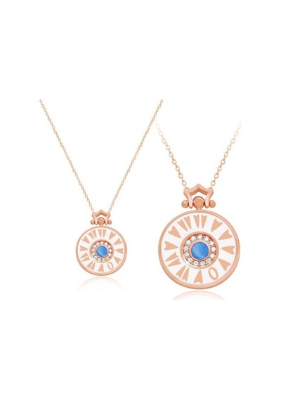 Tektaş - Pembe Altın 14 Ayar Saat Kolye N11.45728
