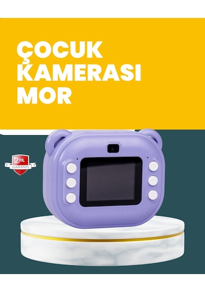 Çocuklar İçin Şipşak Baskı Kamera 18 Efektli Oyun Ve Müzik Özellikli