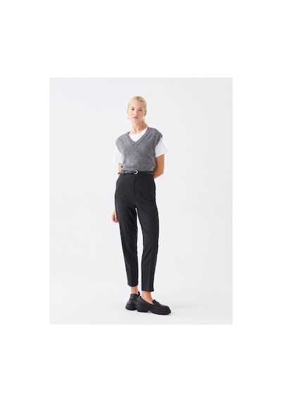 LC Waikiki Lcw Vision Antrasit Kadın Standart Fit Düz Pantolon Anthracıte