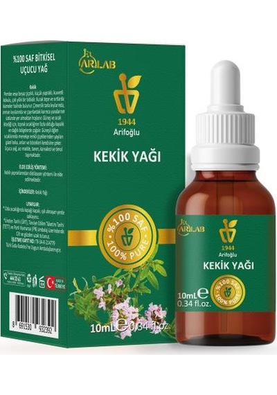 Arlab Kekik Yağı 10ml %100 Saf Arifoğlu 10 ML
