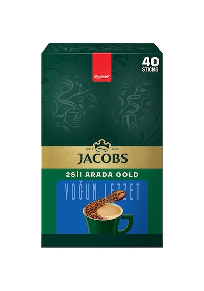 Jacobs Gold 2'si 1 Arada 40'lı Kutu Hazır