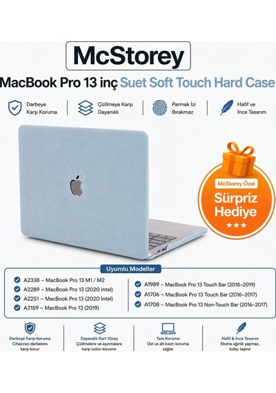 Macbook Pro 13 Süet Dokulu Kılıf A1706 A1708 A1989 A2159 A2251 A2289 A2338 M1 M2 Uyumlu İnce Hafif Sert Kılıf Koruyucu Kapak Açık Mavi Belirtilmemiş Macbook Pro 13 Süet Dokulu Kılıf A1706 A1708 A1989 A2159 A2251 A2289 A2338 M1 M2 Uyumlu İnce Hafif Sert Kılıf Koruyucu Kapak Açık Mavi Belirtilmemiş