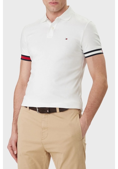 Tommy Hilfiger Erkek Polo Yaka T Shirt Mw0mw42743 Ybr Beyaz