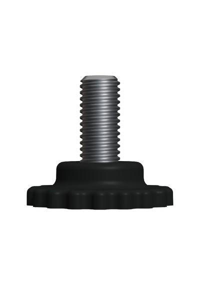 Cateksss M8 Ayar Vidası, Tırtıllı Vida, Bingo Ayak, Pingo Ayak Çap: 30 Mm Vida Uzunluğu 20 Mm Siyah - 44 Lü Paket