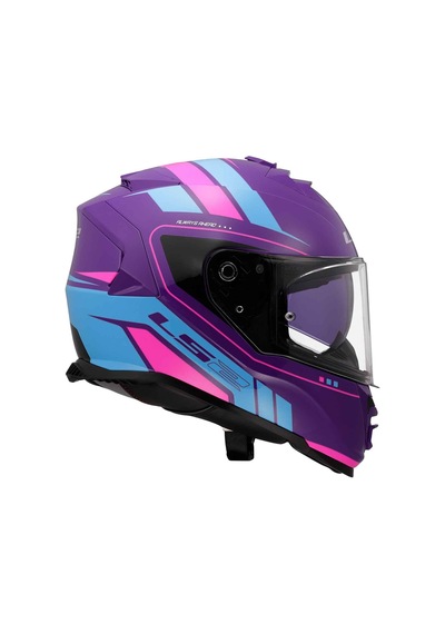 Ls2 Storm 2 Fist Kapalı Motosiklet Kaskı Mavi - Mor