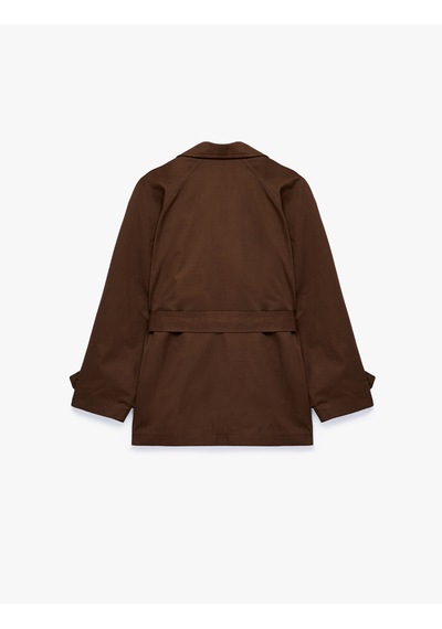Koton Pamuklu Reglan Uzun Kollu Düğmeli Kemerli Gabardin Dik Yaka Trençkot Kahverengi 7wak00171ew Kahve Koton Pamuklu Reglan Uzun Kollu Düğmeli Kemerli Gabardin Dik Yaka Trençkot Kahverengi 7wak00171ew Kahve