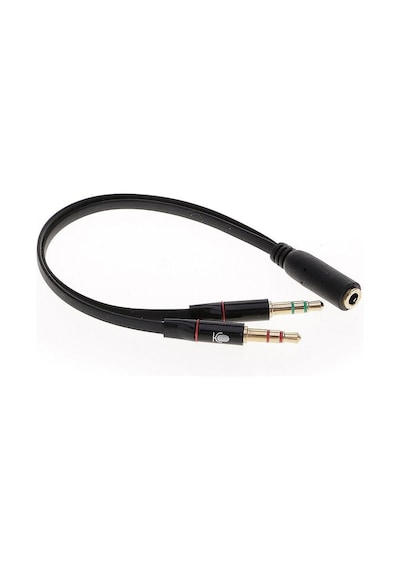 Keepro Kulaklık Mikrofon Ayırıcı Splitter Kablo 2 x 3.5 MM Stereo Kablo