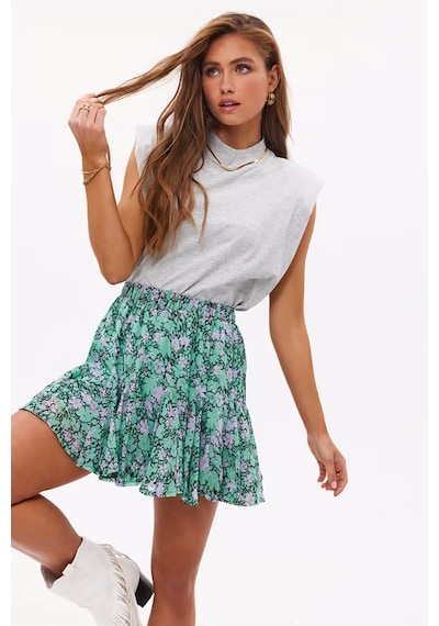 Madmext Mad Girls Gri Vatkalı Tişört Mg900-gri Gri