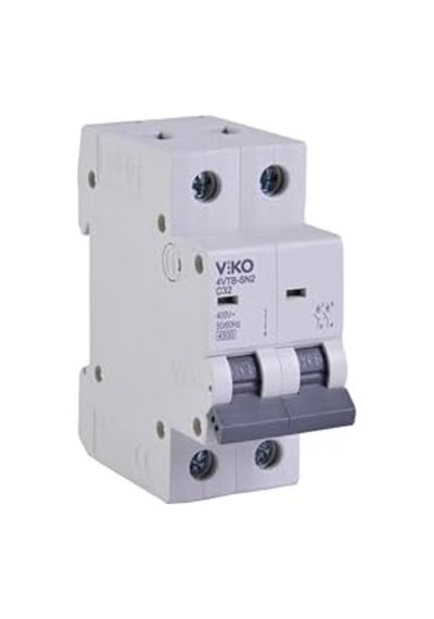 4vtb-2c32 Otomatik Sigorta 4,5ka C Tipi 2 Kutup 32a