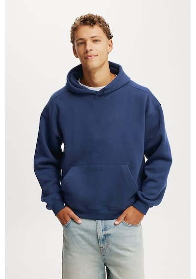 Madmext Lacivert Kapüşonlu Kanguru Cep Erkek Sweatshirt E7169 Lacivert