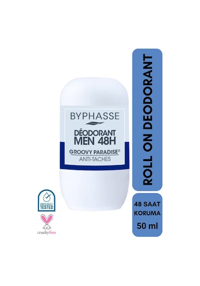 Byphasse Groovy Paradise 48H Erkek Roll-On Deodorant 50 ML