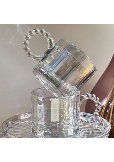 Ringo Line Lüster Altı Kişilik Kahve Fincan Takımı 100 Ml Çok Renkli