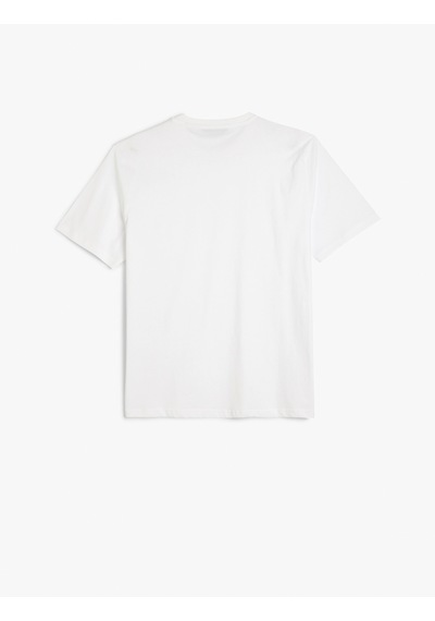Koton Bisiklet Yaka Pamuklu Regular Fit Kısa Kollu Basic Tişört Beyaz 5sam10063hk Beyaz