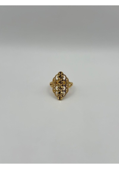Arnes Jewelry Çelik 22 Ayar Altın Kaplama Ayarlanabilir Yüzük Ar503nes Gold