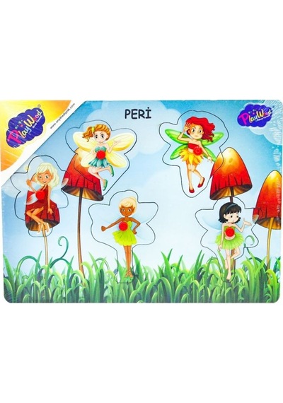 Ahşap Tutmalı Peri Kızı   Puzzle