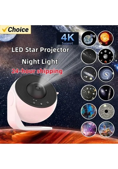 Yıldızlı Gökyüzü Gece Lambası Galaxy Projektör İçin 360